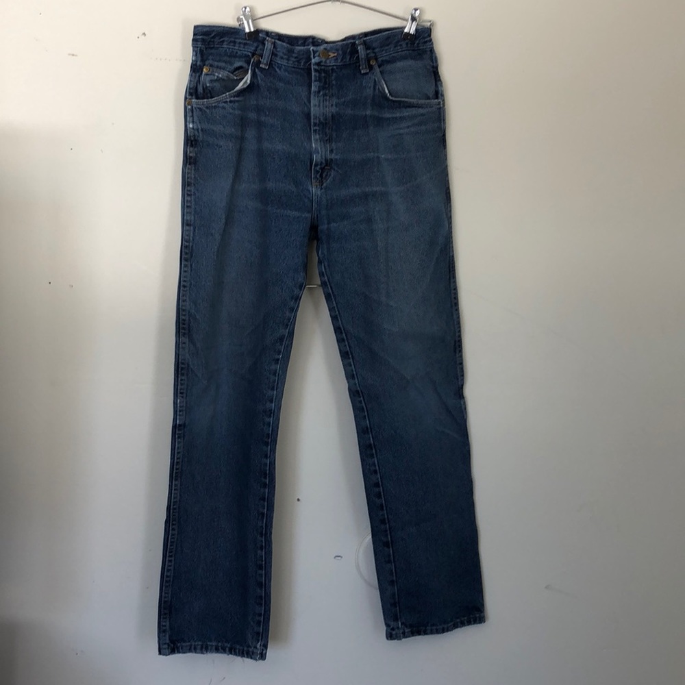 Mens Wrangler blue jeans 36x34